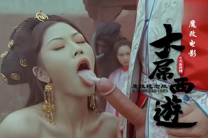 AI成人短剧：HDYS 魔改电影《大话西游》之紫霞淫啪群妖！（全1集） 